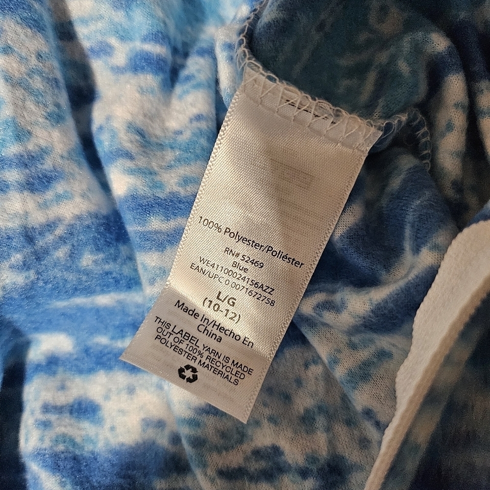 NEW Wonder Nation Blue Shark Juniors Onesie Hooded 10-12 - Picture 5 of 11